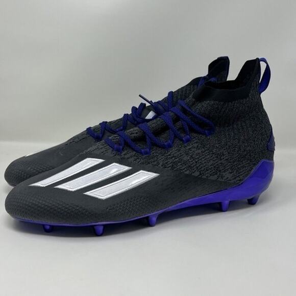 Adidas Adizero Primeknit Football Cleats SM Purple/Black Men's Size 15 FX4783
